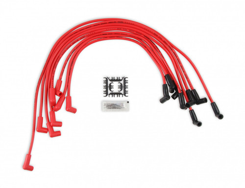 ACCEL SPARK PLUG WIRE SET - 90 DEG BOOTS - RED (ACC-15048R)