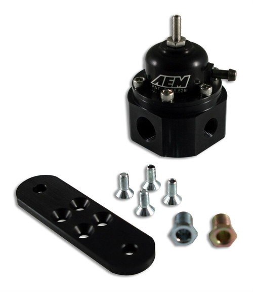 AEM Universal Adjustable Fuel Pressure Regulator (AEM-25302BK)