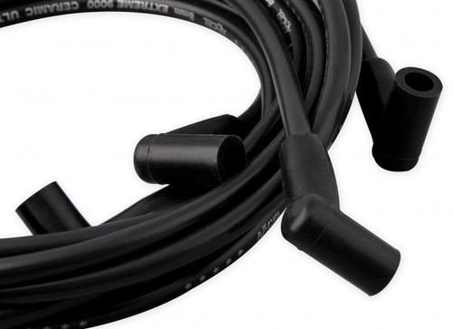 ACCEL Spark Plug Wire Set - Chevy Small Block with HEI 75-86 Wires Under Valve Cover-Black (ACC-29018CK)