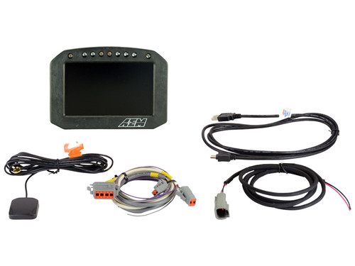 AEM CD-5 Carbon Flat Panel Digital Racing Dash Display - Non-Logging / GPS Enabled (AEM-305602F)