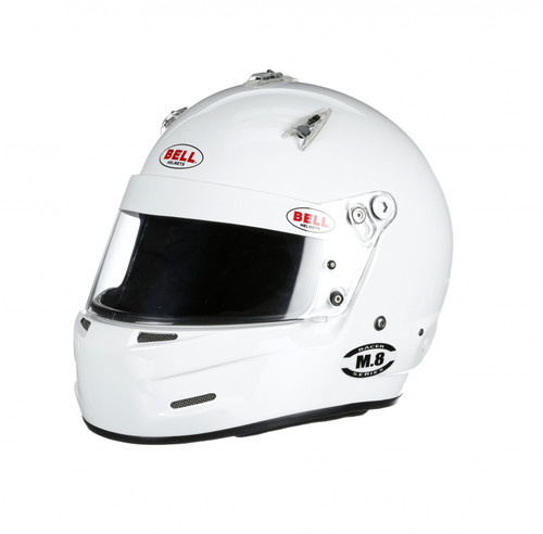 Bell M8 Racing Helmet-White Size Small (BEL-1419A03)