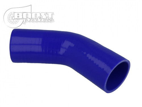 BOOST Products Silicone Elbow 45 Degrees, 65mm (2- 9/16") ID, Blue (BOP-3273000650)