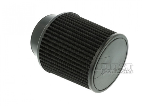 BOOST Products Universal Air Filter 89mm (3-1/2") ID Connection, 127mm (5") Length, Black (BOP-IN-LU-127-089)