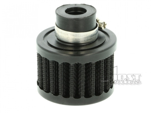 BOOST Products Crankcase Breather Filter with 12mm (15/32") ID Connection, Black (BOP-IN-LU-050-012)