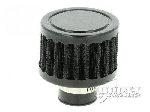 BOOST Products Crankcase Breather Filter with 15mm (19/32") ID Connection, Black (BOP-IN-LU-050-015)