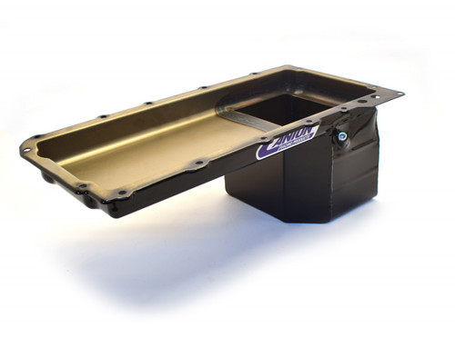 Canton 16-278 Oil Pan For LS Chevy S10 Truck Conversion Black Powder Coat (CRP-16-278)