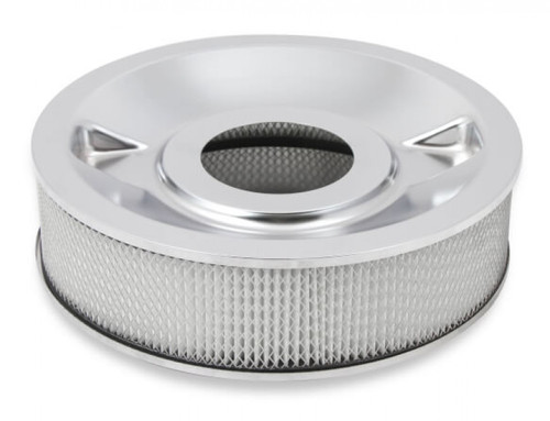 Holley 4150 Drop Base Air Cleaner Chrome w/4" Paper Filter (HOL-1120-4145)