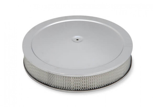 Holley 4500 drop-base air cleaner chrome w/3" paper filter (HOL-1120-4535)