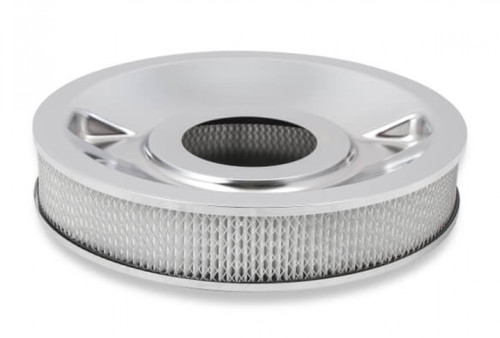 Holley 4150 Drop Base Air Cleaner Chrome w/3" Paper Filter (HOL-1120-4135)
