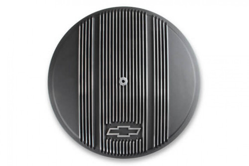 Holley Vintage Series GM Licensed Air Cleaner - Satin Black Machined (HOL-1120-173)