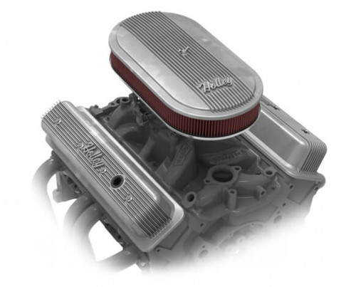 Holley Vintage Series Oval Air Cleaner - Natural Cast (HOL-1120-400)