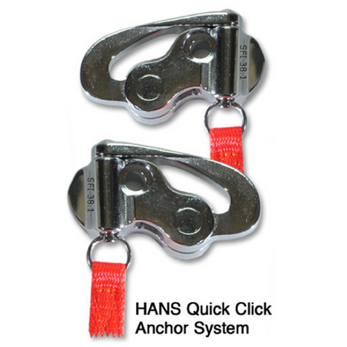 HANS Quick Click Anchor Attachment for SA Helmets (SIM-QC-SA)