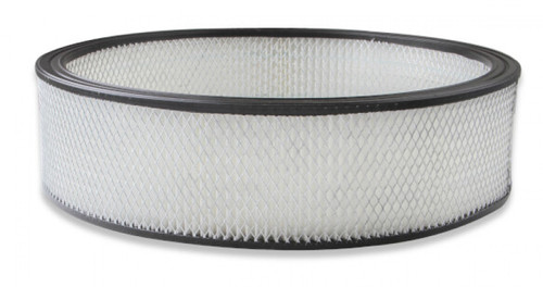 Holley Air Filter - Replacement - 16" x 4" - White Paper Filter (HOL-1220-45)