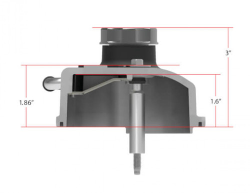 Holley Tall LS Valve Cover with Bowtie/Chevrolet Logo - Satin Black Machined Finish (HOL-1241-402)