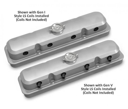 Holley 2-Piece Pontiac Style Valve Cover - Gen III/IV LS - Natural (HOL-1241-190) Holley 2-Piece Pontiac Style Valve Cover - Gen III/IV LS - Natural (HOL-1241-190)