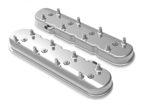 Holley Tall LS Valve Covers for Dry Sump Applications - Polished (HOL-1241-96)