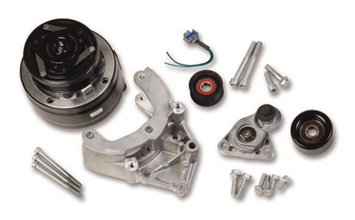 Holley LS High-Mount A/C Accessory Drive Kit - Includes R4 A/C Compressor, Tensioner, & Pulleys (HOL-220-140)