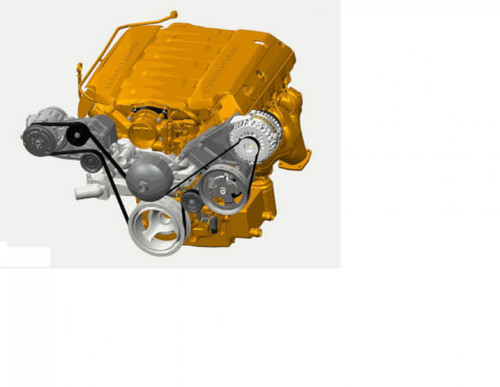 Holley Complete GM Gen V LT, L83, L84, L86, and L87 Accessory Drive System w/ Alt, P/S, A/C, Water Pump, Belts, and Spacers (HOL-220-170)