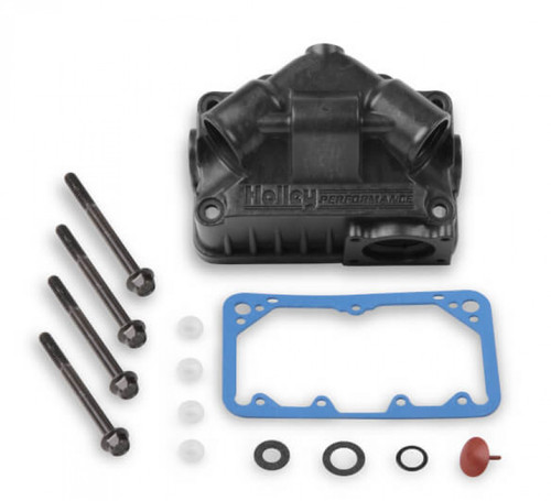 Holley Hard Core Gray Aluminum Center Hung "V" Bowl Kit - Primary (HOL-2134-71HB)