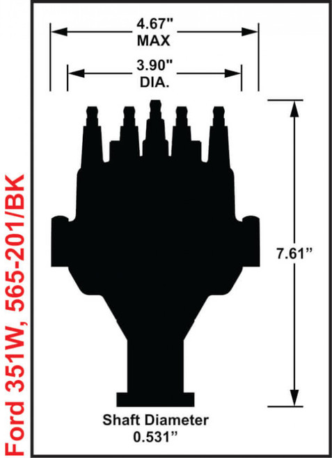 Holley EFI Dual Sync Ford 351W Distributor (HOE-1565-201) Holley EFI Dual Sync Ford 351W Distributor (HOE-1565-201)