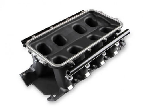 Holley EFI 8.2" SBF Ford Hi-Ram EFI Manifold Base-Black (HOE-1300-274BK)