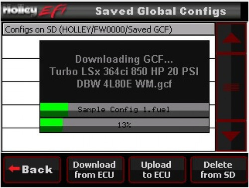 Holley LCD Touch Screen (HOE-2553-108)