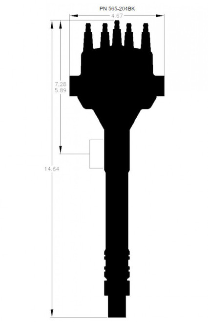 Holley EFI Dual Sync BBC Tall Deck Distributor, Black (HOE-1565-204BK) Holley EFI Dual Sync BBC Tall Deck Distributor, Black (HOE-1565-204BK)