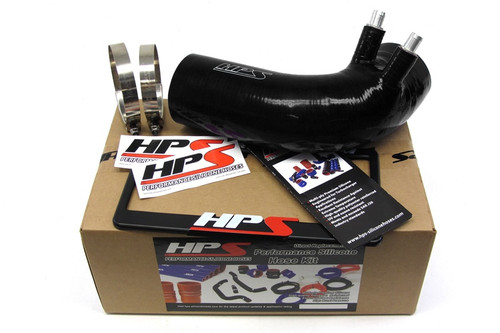HPS Black Reinforced Silicone Post MAF Air Intake Hose Kit for Lexus 08-12 ISF V8 5.0L (HPS-18521-BLK)