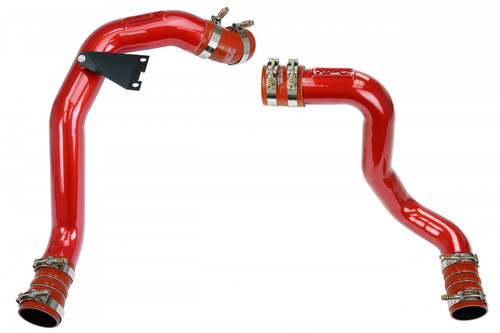 HPS Red Hot Cold Side Charge Pipe with Intercooler Turbo Boots Kit 17-105R-1 (HPS-17-105R-1)