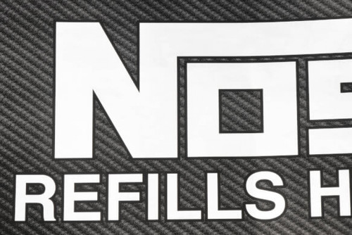 NOS NOS REFILLS HERE Carbon Fiber Decal (NOS-119212NOS)
