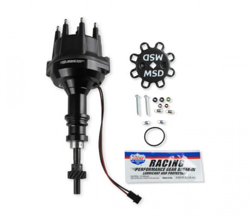 MSD Black Distributor Ford 289-302, Pro Billet, Small Cap, Steel Gear (MSD-2857931)