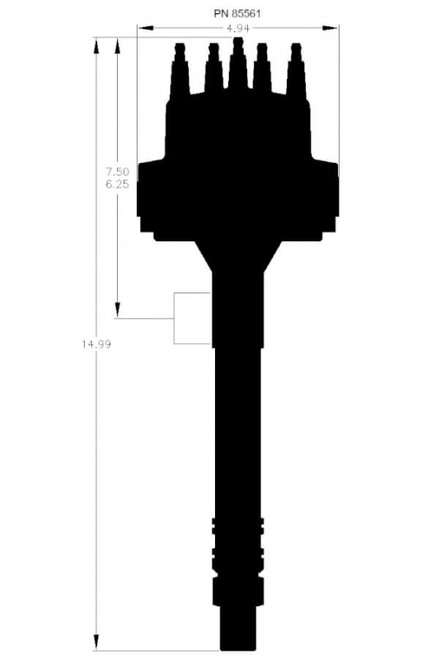 Chevy V8 w/Slip Collar Distributor (MSD-285561)