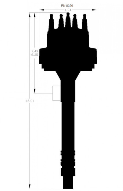 Dual Pickup Chevy V8 Distributor (MSD-28356)