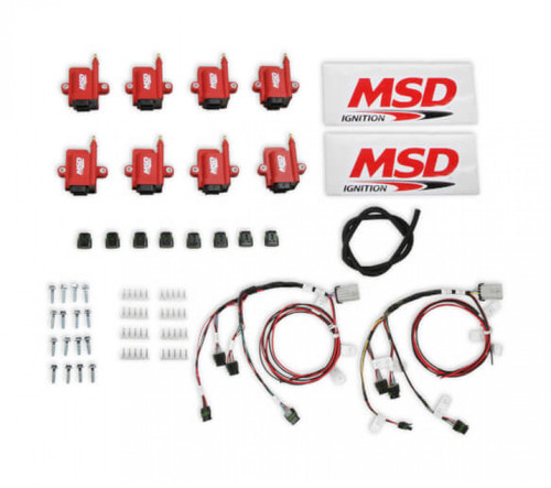 MSD Ignition Coil - Smart - Big Wire Kit - Red (MSD-28289-KIT)