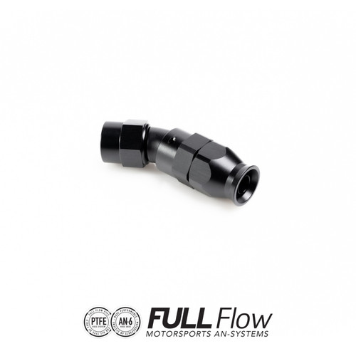 Nuke Performance Full Flow PTFE Hose End Fitting 30 Degree AN-6 (NUK-810-03-106)