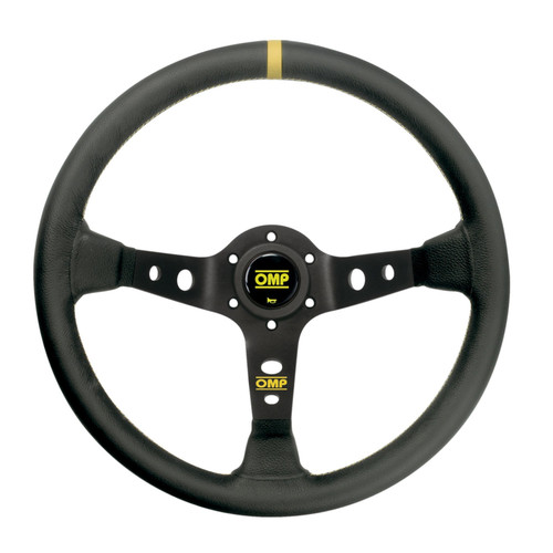 OMP Corsica Liscio Black/Yellow Steering Wheel (OMP-OD-1956-N)
