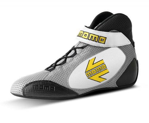 MOMO GT Pro Racing Shoe Grey/White Size 38 (MOM-R576-G38)