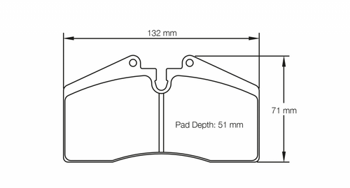 Pagid Porsche 928/S/S4/GT, 944, 964, 968, 993 Carrera/C4 RSL29 Front & Rear Brake Pads (PAG-1204-RSL29)