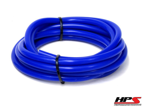 HPS 1/8" (3mm) ID Blue High Temp Silicone Vacuum Hose w/ 1.5mm Wall Thickness - 25 Feet Pack (HPS-HTSVH3TW-BLUEx25)