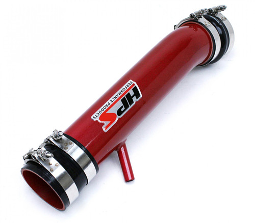 HPS Red Shortram Post MAF Air Intake Pipe Cool Short Ram SRI 27-560R (HPS-27-560R)