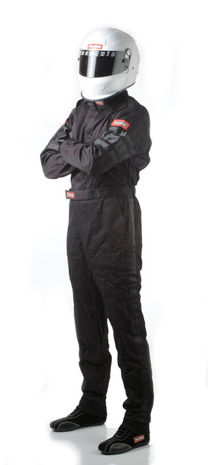 RaceQuip Black SFI-1 1-L Suit - Medium Tall - 110004