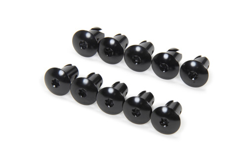 Torx Head Button Alum .500 Long Black 10pk