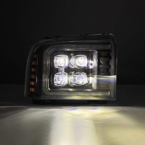 AlphaRex 05-07 Ford F250/350/450/550 Super Duty NOVA LED Proj HL Blk w/Actv Light & Seq Sig + SB DRL - 880319 User 4