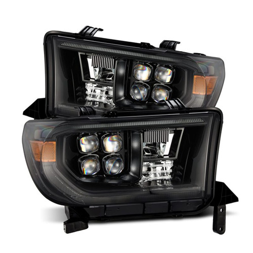 AlphaRex 07-13 Toyota Tundra NOVA LED Proj Headlights Alpha-Black w/Activ Light/Seq Signal/DRL - 880820 Photo - Primary