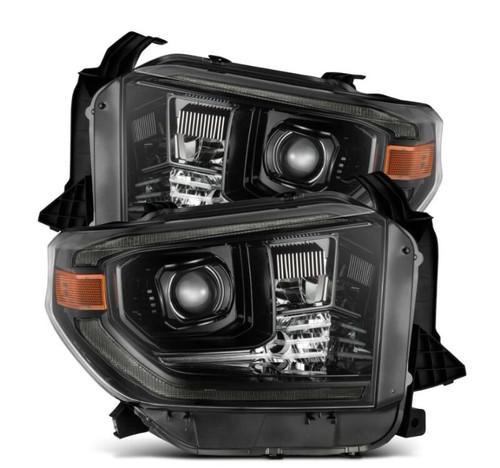 AlphaRex 14-21 Toyota Tundra PRO-Series Projector Headlights Black w/Seq. Sig. + DRL - 880839 Photo - Primary