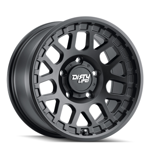 Dirty Life 9306 Mesa 17x9 / 5x127 BP / -12mm Offset / 78.1mm Hub Matte Black Wheel - 9306-7973MB12 Photo - Primary