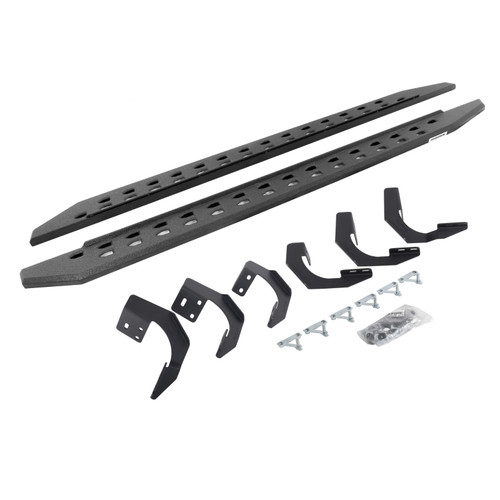 Go Rhino 15-22 Ram 1500 CC 4DR (Clssc Bdy) RB20 Slim Running Boards Kit (w/Brackets) - Bedliner Coat - 69420687ST User 1