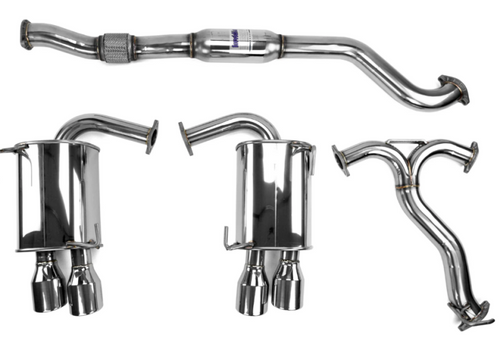 Invidia 15+ Subaru STI 4Dr Q300 Single Layer Titanium Burnt Quad Tip Cat-Back Exhaust - HS15STIG2T User 1