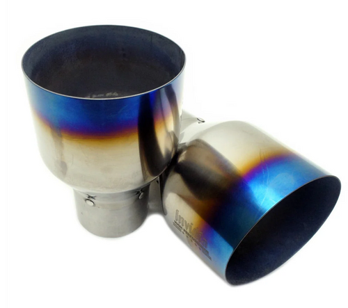 Invidia 15+ Subaru STI 4Dr Q300 Single Layer Titanium Burnt Quad Tip Cat-Back Exhaust - HS15STIG2T User 1