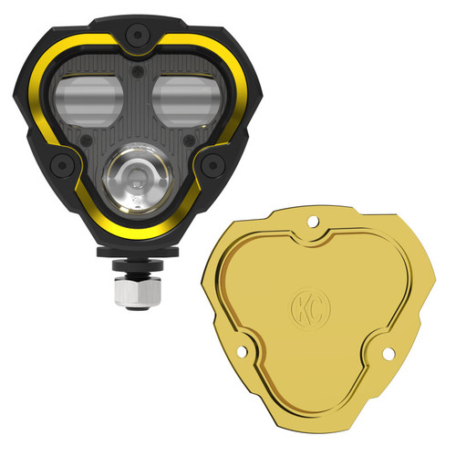KC HiLiTES FLEX ERA 3 Dual Mode SAE Fog Light - Single Light Master Kit (w/Clear + Yellow Lens) - 1284 Photo - Primary